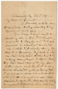 P.T. Barnum Handwritten and Signed 2-Page Note (PSA/DNA)